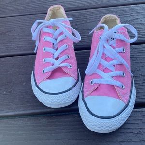 Girls Pink Converse size 1